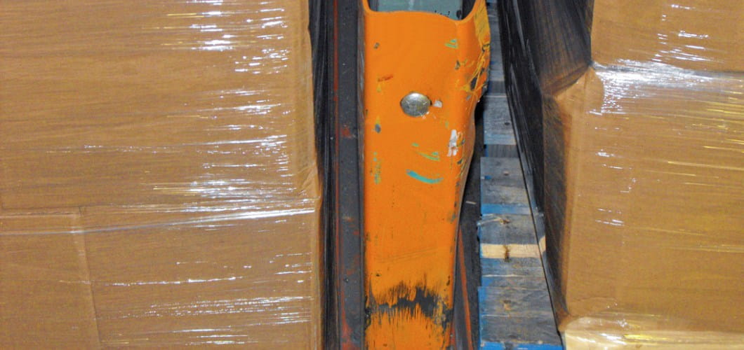 damaged pallet rack